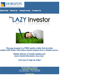 Tablet Screenshot of lazyinvestor.net